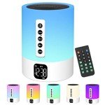 Bluetooth Speaker Night Light with Alarm Clock
