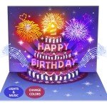 Pop-Up Birthday Card with Lights & Sound