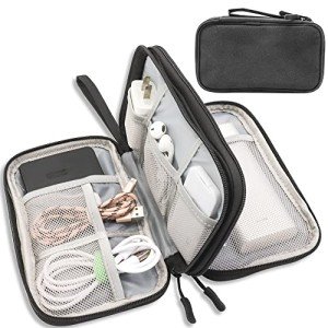 Waterproof Gadget Organizer Bag for Travel, Black