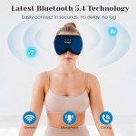 Bluetooth Sleep Mask Headphones for Relaxation and Travel