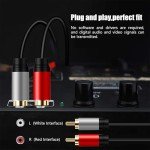 Gold-Plated 1M RCA Male Audio Cable