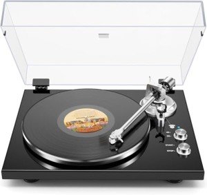 Bluetooth Vinyl Record Player with USB Output