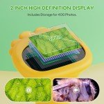Pocket Mini Microscope with 2" Screen and 200x Zoom