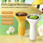 Pocket Mini Microscope with 2" Screen and 200x Zoom