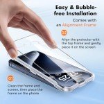 iPhone 15 Pro Max Tempered Glass Screen Protector Set
