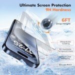 iPhone 15 Pro Max Tempered Glass Screen Protector Set