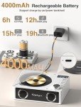 Rechargeable Bluetooth CD Player with Dual Speakers