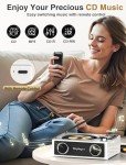 Rechargeable Bluetooth CD Player with Dual Speakers