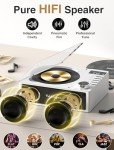 Rechargeable Bluetooth CD Player with Dual Speakers