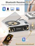 Rechargeable Bluetooth CD Player with Dual Speakers