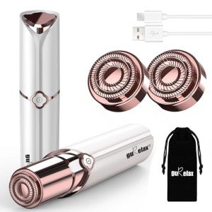 Women's Rechargeable Facial Hair Remover with Replacement Heads