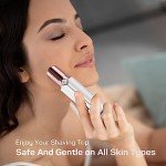 Women's Rechargeable Facial Hair Remover with Replacement Heads