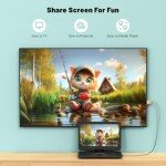 17.5" Portable DVD Player with Large Swivel Screen