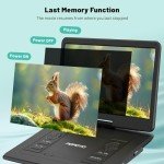 17.5" Portable DVD Player with Large Swivel Screen