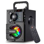 Wireless Portable Bluetooth Speaker with Subwoofer & LED Lights