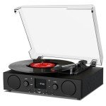 VinylsLink Record Player with Built-in Speakers