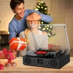 VinylsLink Record Player with Built-in Speakers