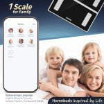 Smart Body Weight Scales with App Sync and LED