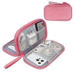 Simpolor Double-Layer Cable Organizer Bag - Pink