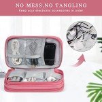 Simpolor Double-Layer Cable Organizer Bag - Pink