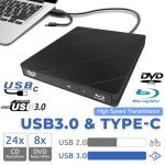 7-in-1 Portable Blu-ray Drive with USB & Type-C
