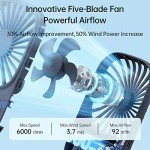 Portable Mini USB Fan with 3 Speed Settings