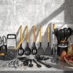 34PCS Silicone Kitchen Utensils Set with Holder