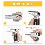 TBTeek Blow Torch with Adjustable Flame & Safety Lock