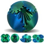 3D Printed Steampunk Gear Fidget Sphere Toy