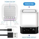Bluetooth Speaker Bedside Lamp with Color Changing Light