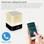 Bluetooth Speaker Bedside Lamp with Color Changing Light