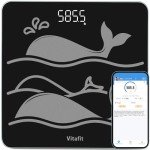 Vitafit Smart Bathroom Scales - High Accuracy, Black