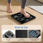 Vitafit Smart Bathroom Scales - High Accuracy, Black