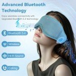 MUSICOZY Bluetooth Sleep Mask Headphones for Travel