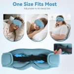 MUSICOZY Bluetooth Sleep Mask Headphones for Travel