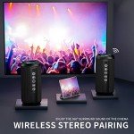 Ortizan Waterproof Bluetooth Speaker with LED Light