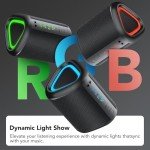 Aowoka Portable Bluetooth Speaker with LED Light