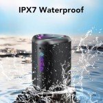 Aowoka Portable Bluetooth Speaker with LED Light