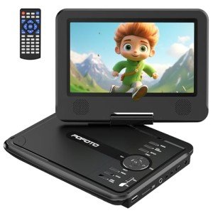 POFOTO 9.5" Portable DVD Player for Kids