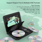 POFOTO 9.5" Portable DVD Player for Kids