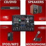 Pyle 300W Bluetooth Mini Hi-Fi Amplifier