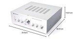Skytronic 400W Compact Stereo Amplifier for Home Audio