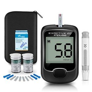 Blood Glucose Monitor Kit with Test Strips & Lancets