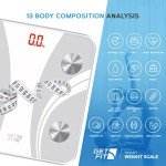 Fit Smart Bluetooth Bathroom Scale with App