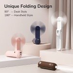 JISULIFE 3-in-1 Rechargeable Mini Fan & Power Bank