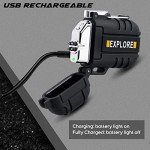 Electric Lighter Rechargeable USB, Electronic Plasma Arc Lighter Windproof and Waterproof for Hiking, Camping, Outdoor, Survival, Tactical, EDC Gear, Gifts for Him Men (Black)