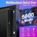 7-in-1 Portable External Blu-Ray Drive with USB-C