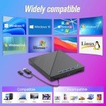 7-in-1 Portable External Blu-Ray Drive with USB-C