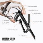 Multifunctional Heavy-Duty Carabiner Multi-Tool Keychain