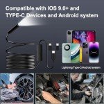 HD Flexible Endoscope Camera with LED Lights